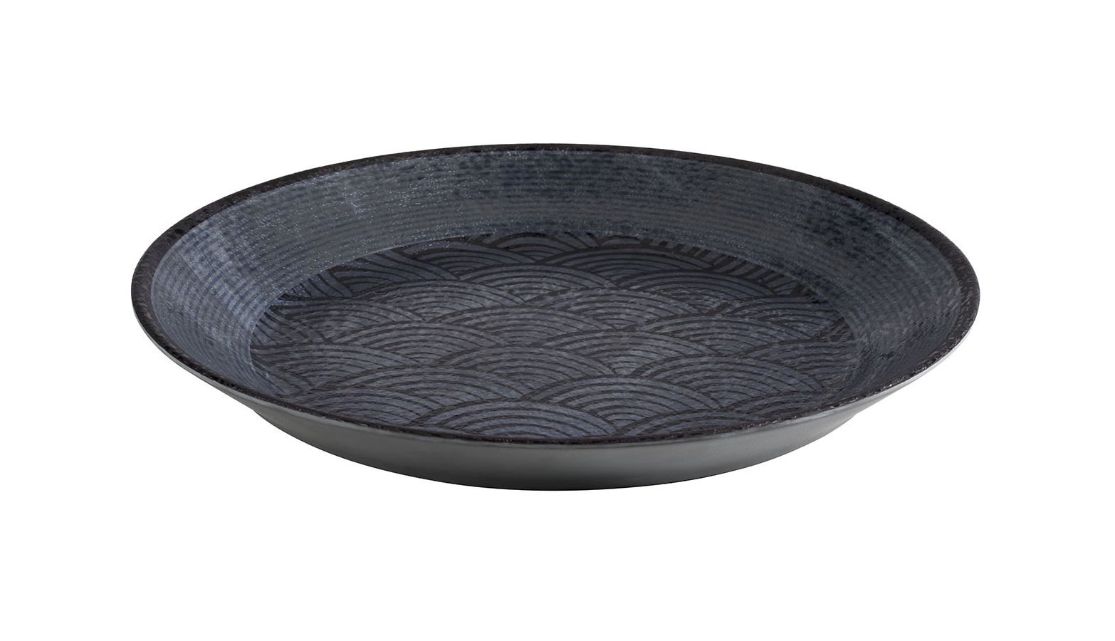 140733 Schale DARK WAVE Ø 32 cm, H: 3,5 cm