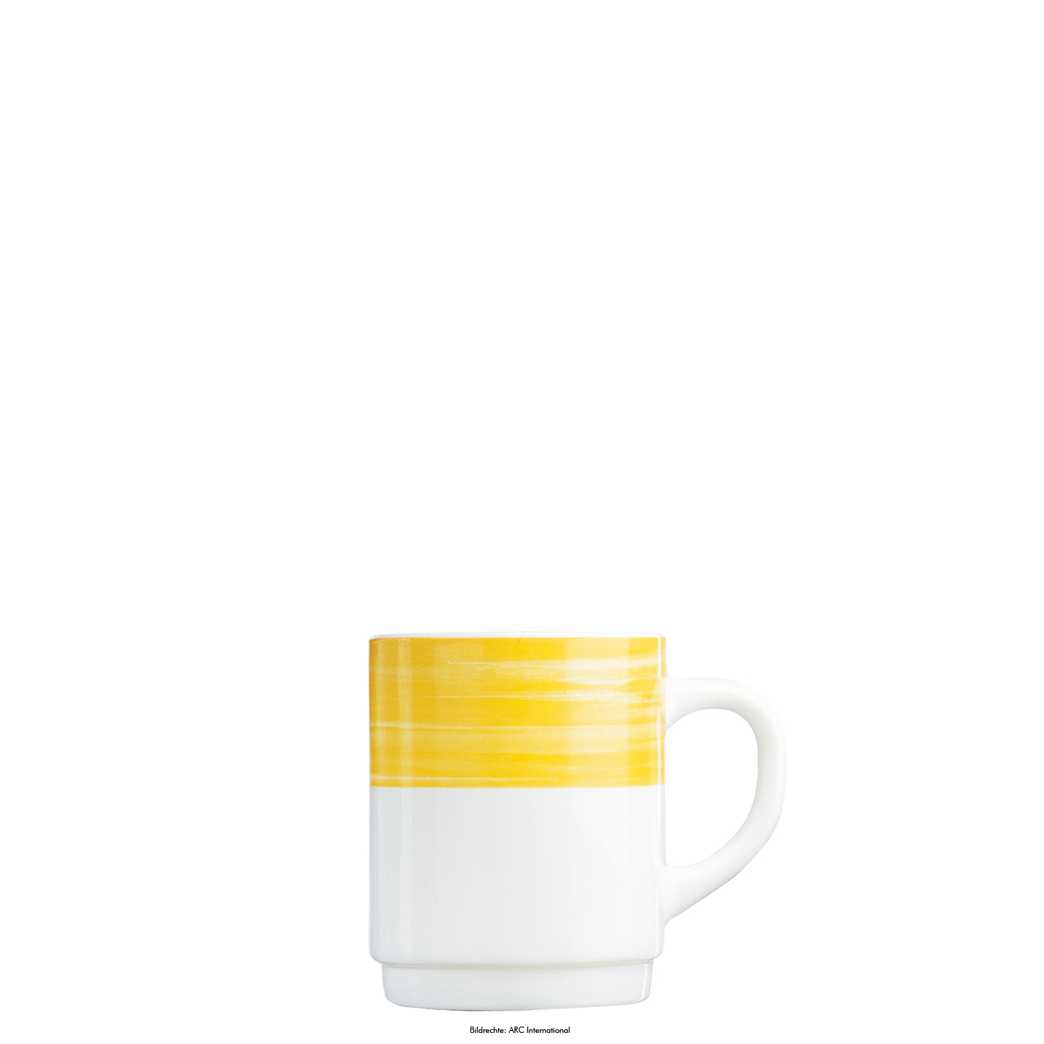 Kaffeebecher 0,25l stapelbar BRUSH YELLOW