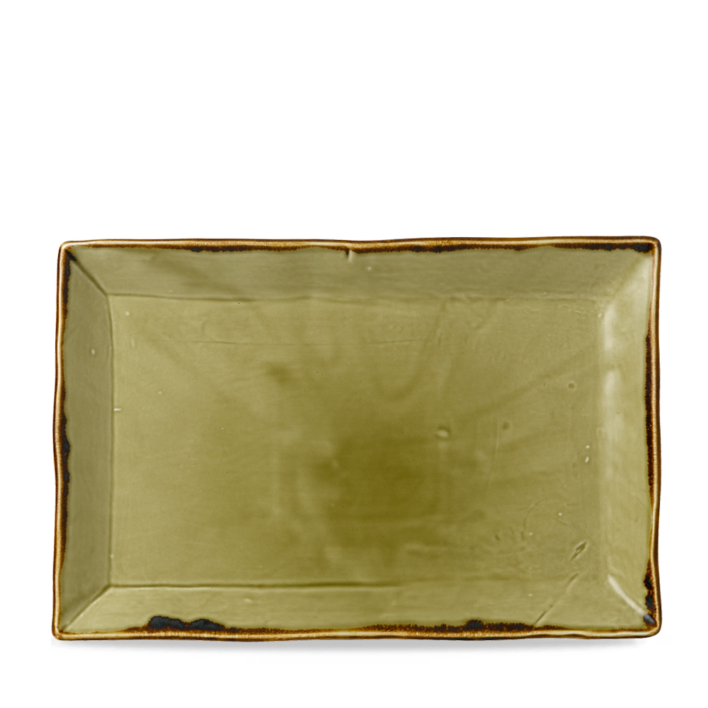 Platte 28,5x18,7cm HARVEST green