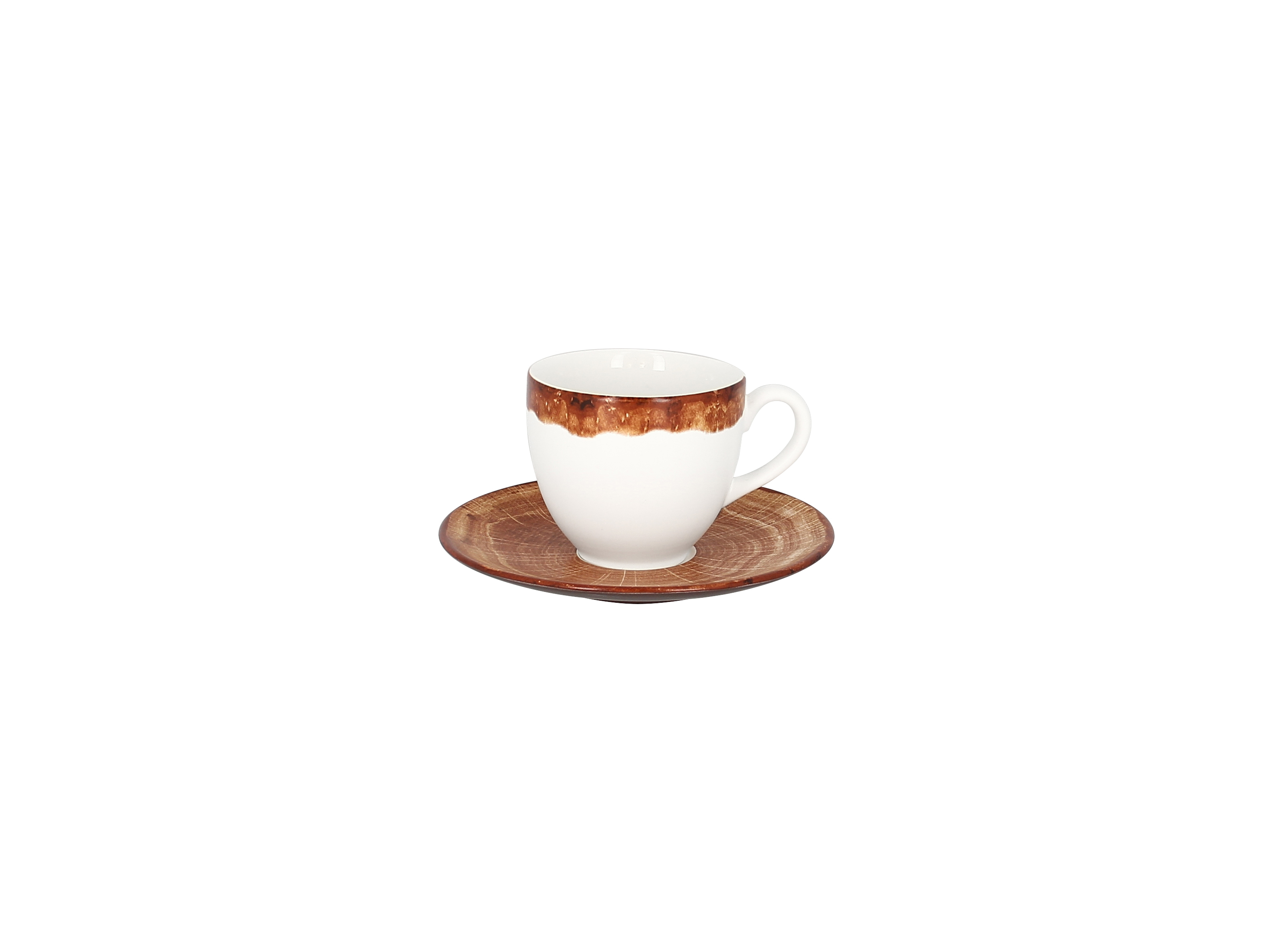 Kaffeetasse 8,5cm / 0,20l FUSION WOODART timber-brown
