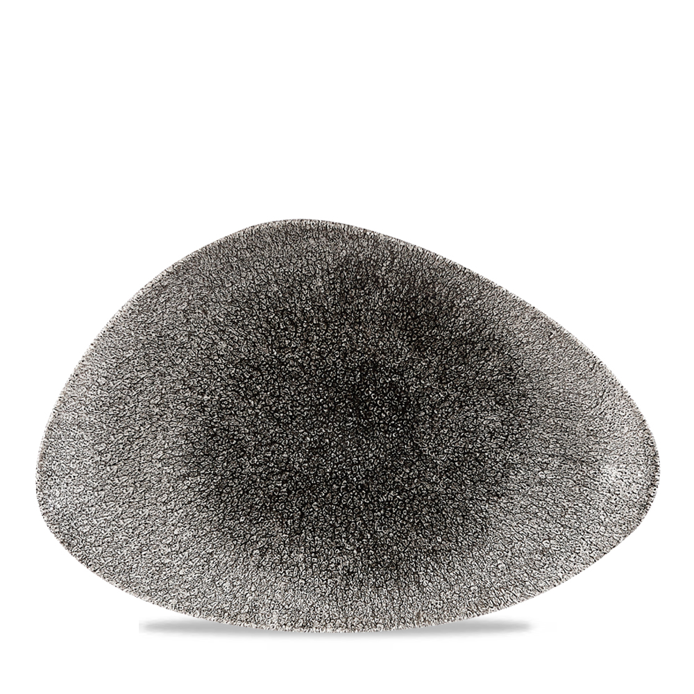 Platte Chefs dreieckig 30,4x20,5cm RAKU Quartz black