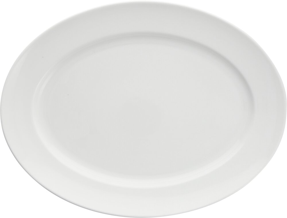 163554 Platte oval Fahne 36cm SNOW