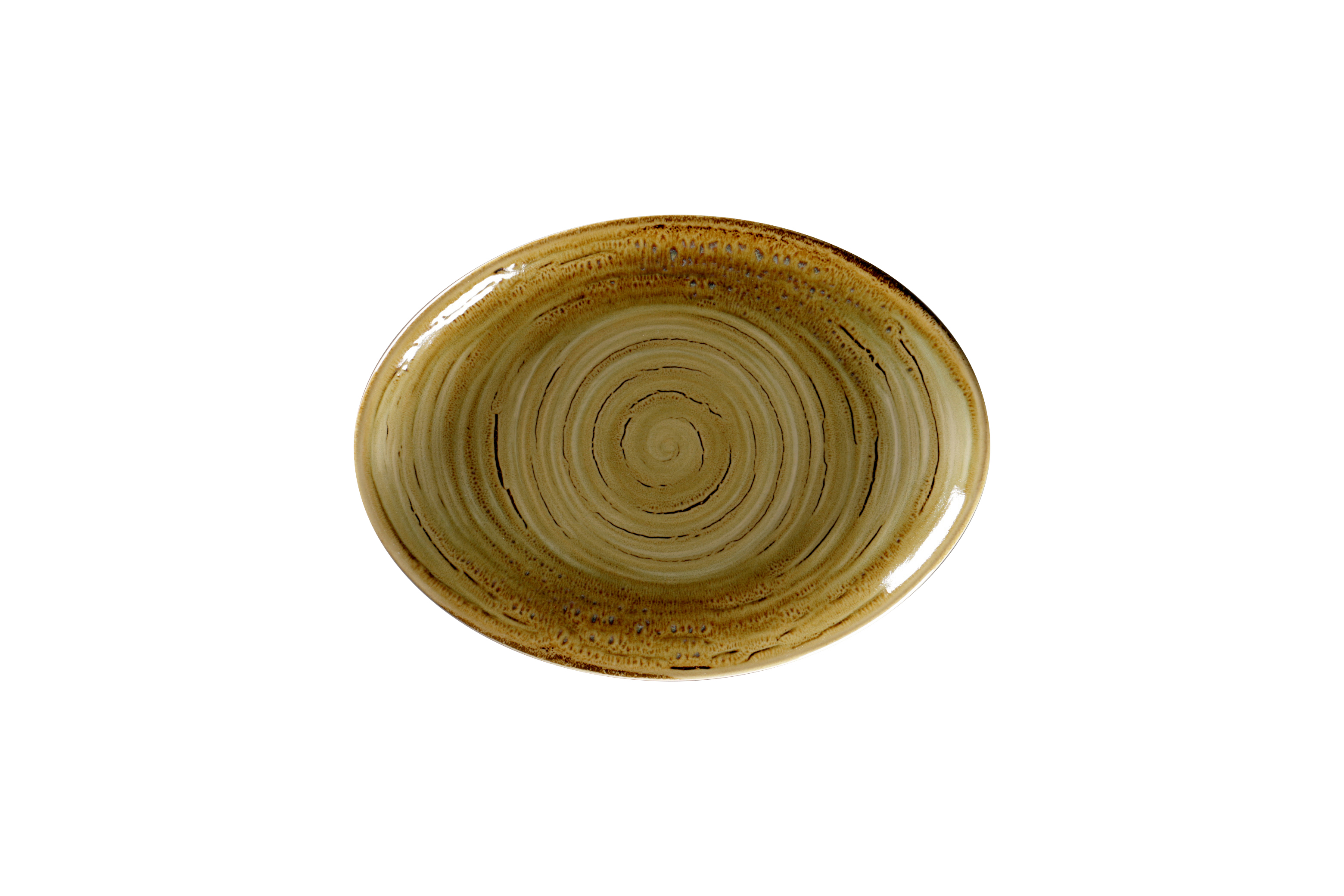 Platte oval 26x19cm RAKSTONE SPOT garnet beige