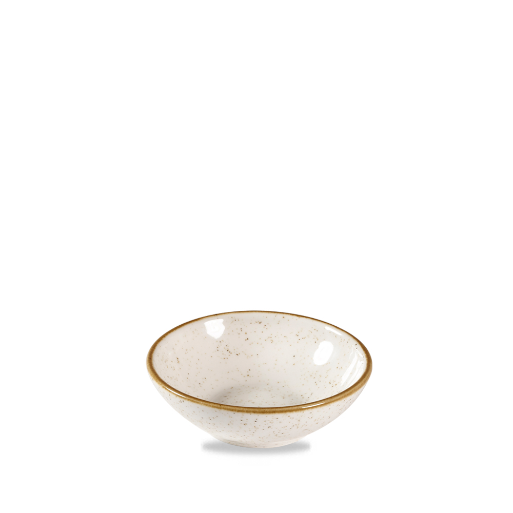 Schale flach 13cm STONECAST barley white