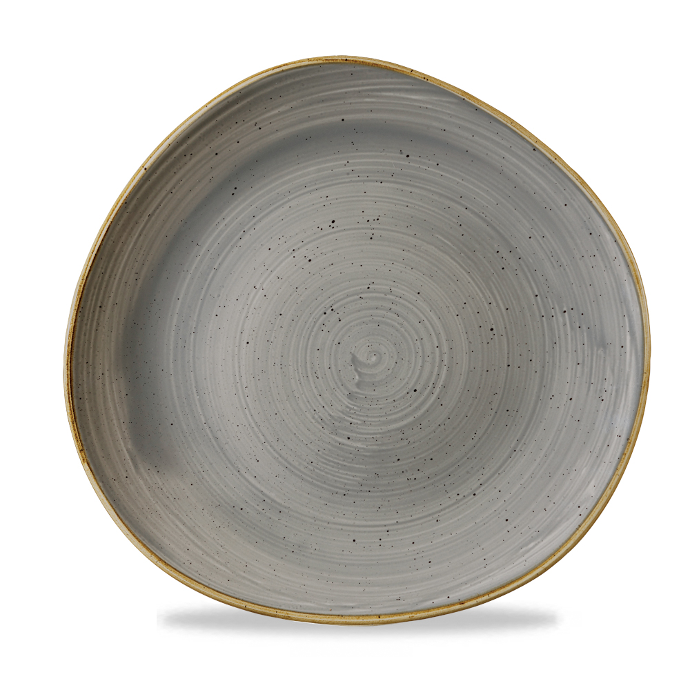 Teller flach Organic 29cm STONECAST peppercorn grey