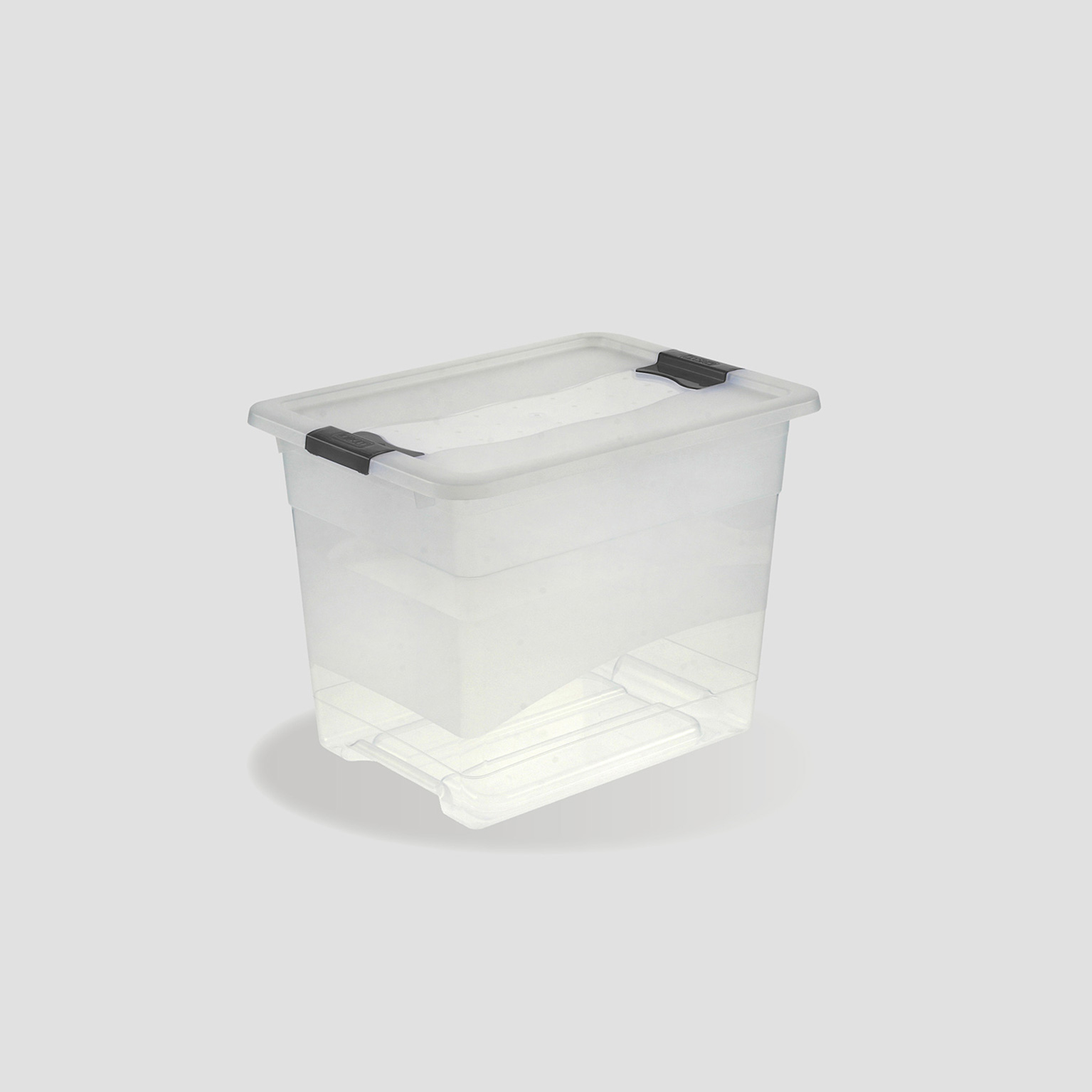 Kristallbox 24l transparent PP mit Deckel