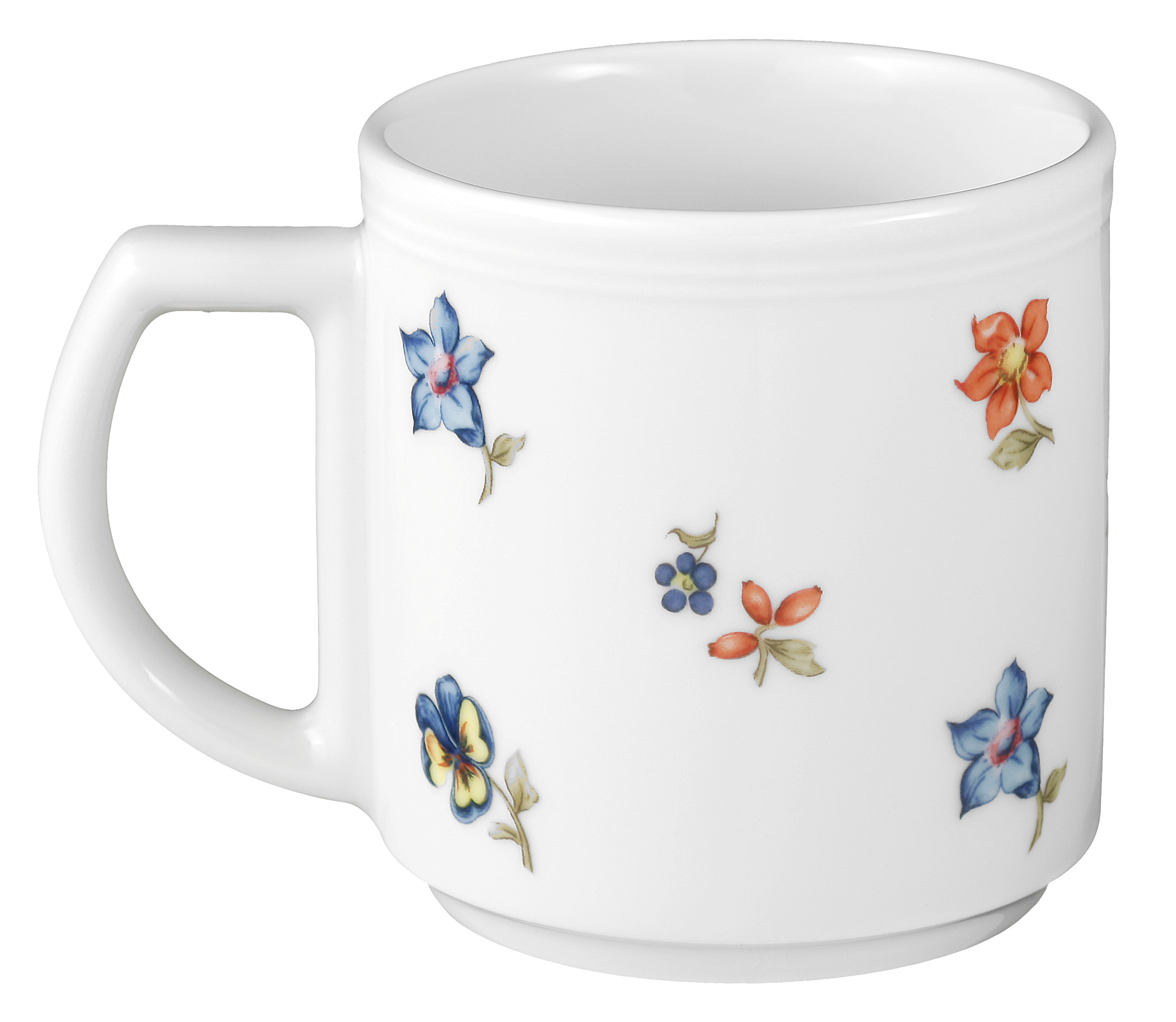 Becher rund mit Relief mit Henkel 0,25l VITALIS streublume Becher rund mit Relief mit Henkel 0,25l VITALIS streublume