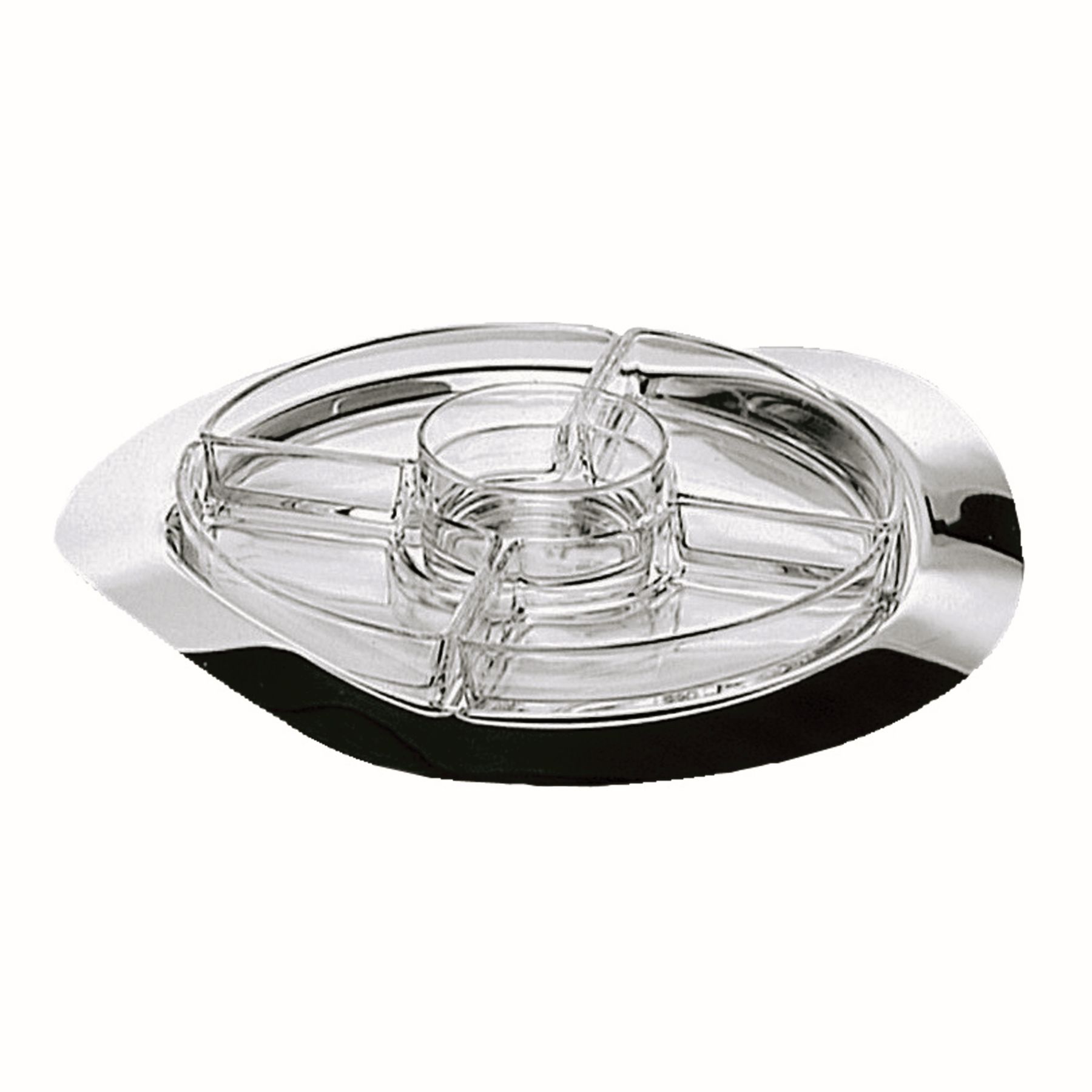Hors d'Oeuvre-Set mit Porzellaneinsatz 35cm MILLENIUM Hors d'Oeuvre-Set mit Porzellaneinsatz 35cm MILLENIUM