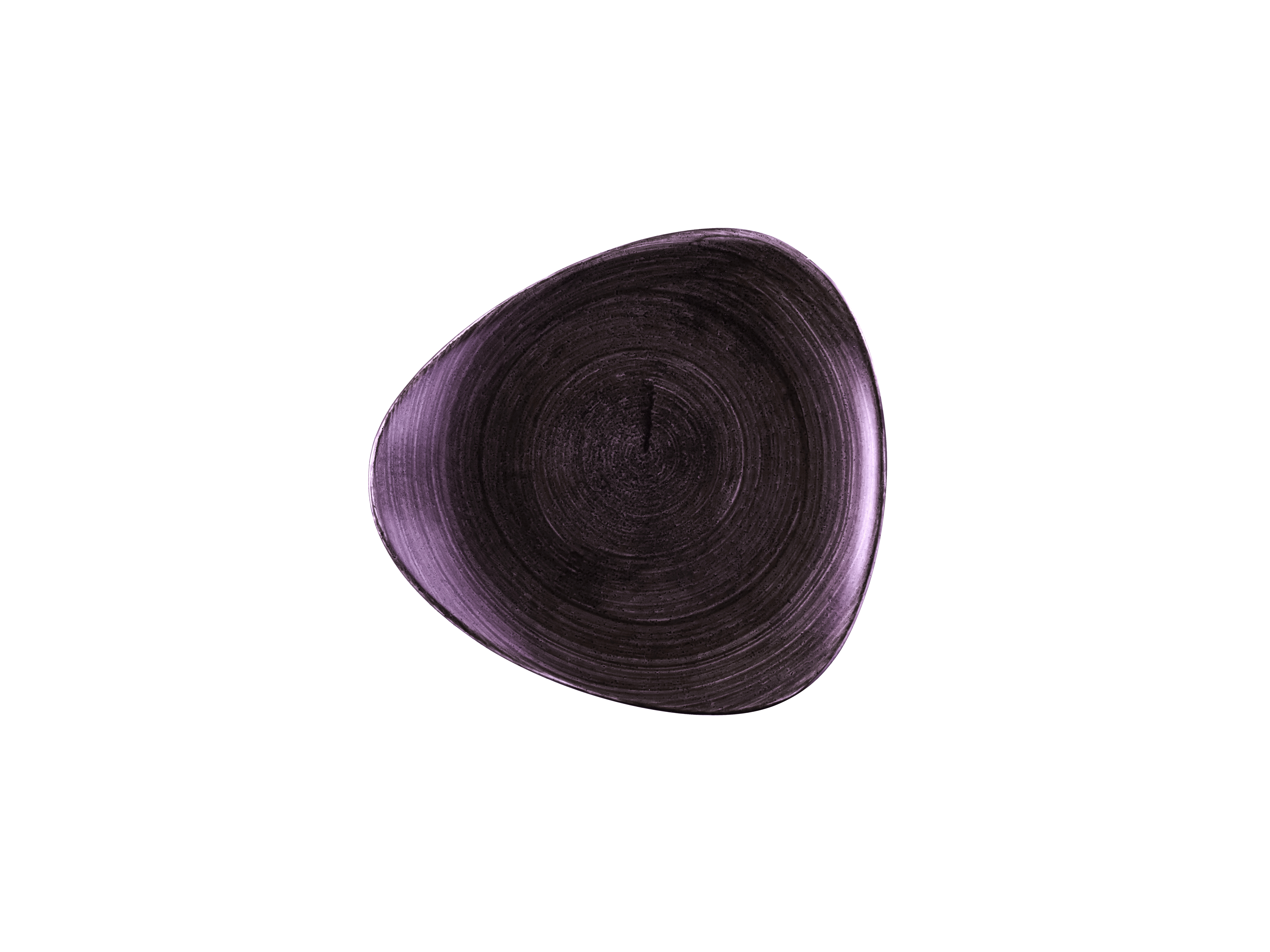 Teller flach dreieckig 22,9cm PATINA deep purple