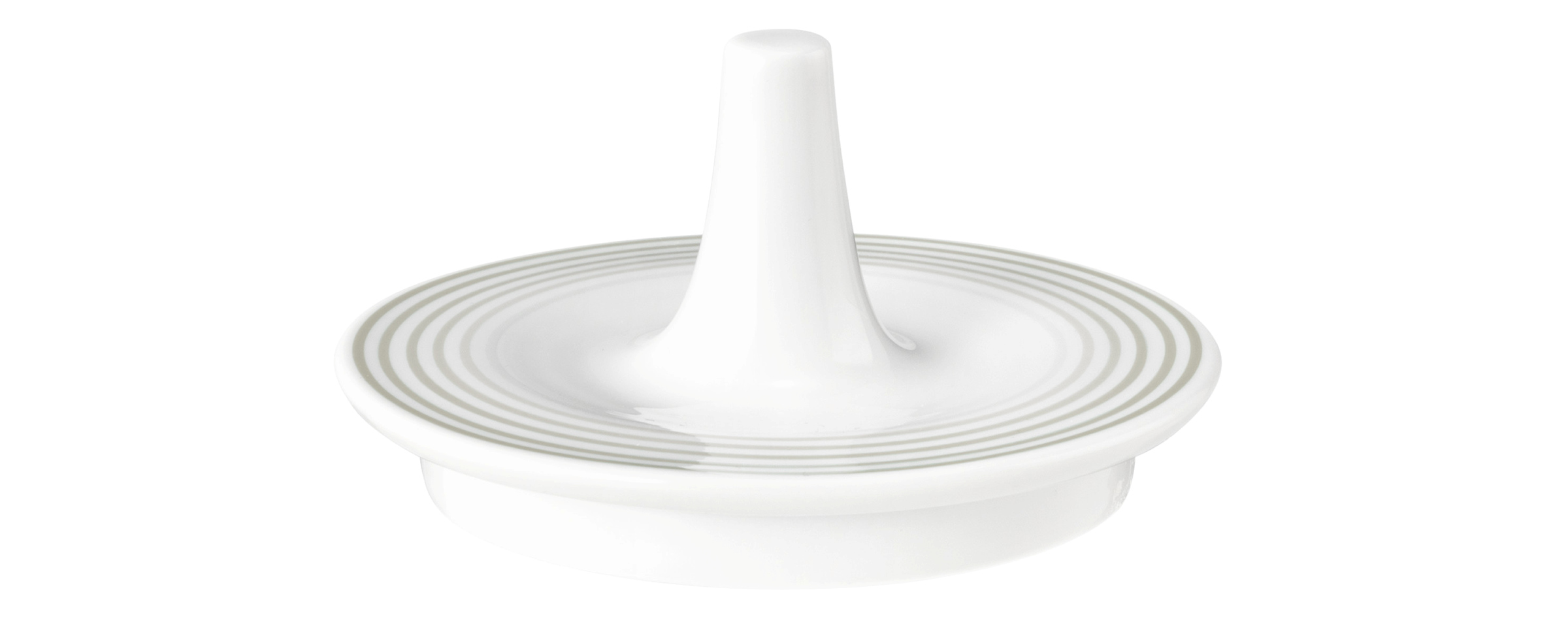 Zuckerdosen-Deckel mit Relief 0,27l BLUES perlgrau