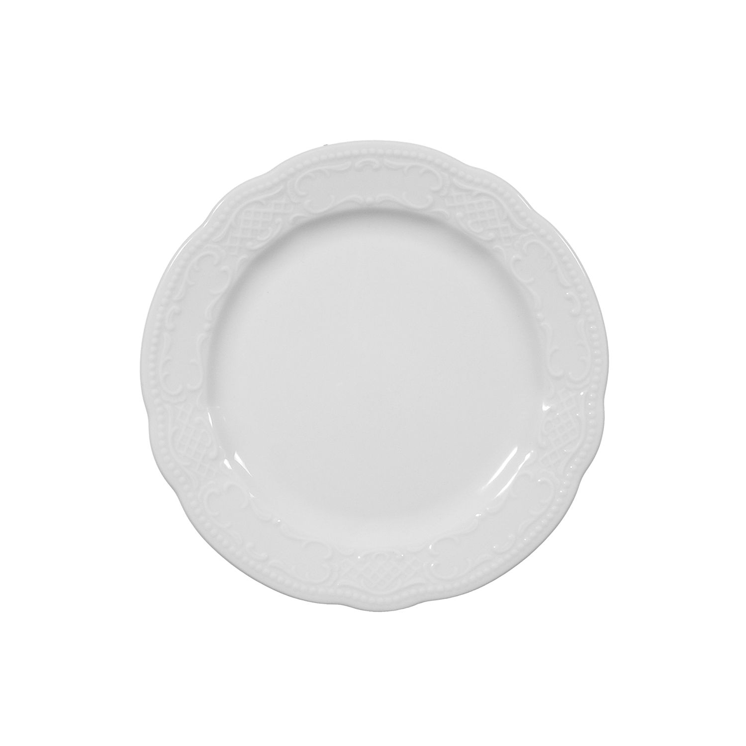 28524jPhu19SOsMgG0 Teller flach 15cm SALZBURG weiß