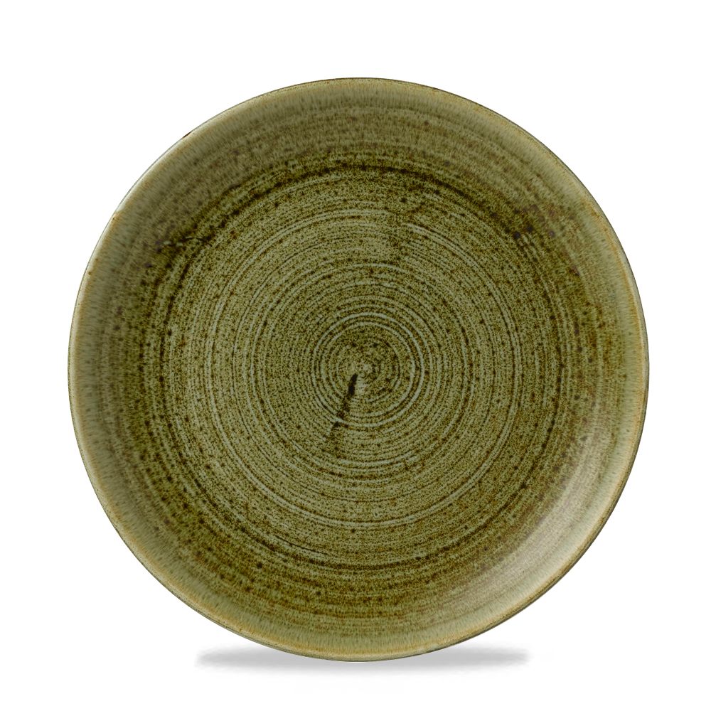 Teller coup 21,7cm STONECAST plume green