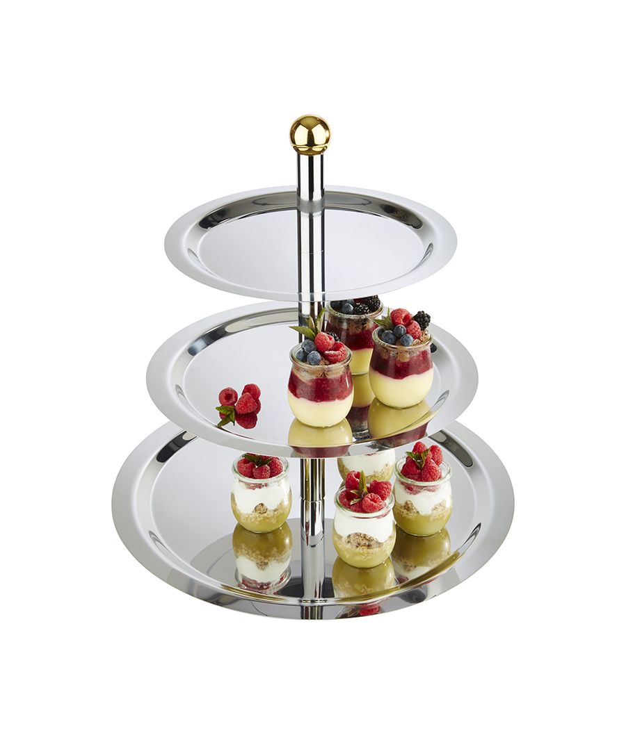 06292 Etagere Finesse- 3-stufig D:48/38/32cm H: 50cm