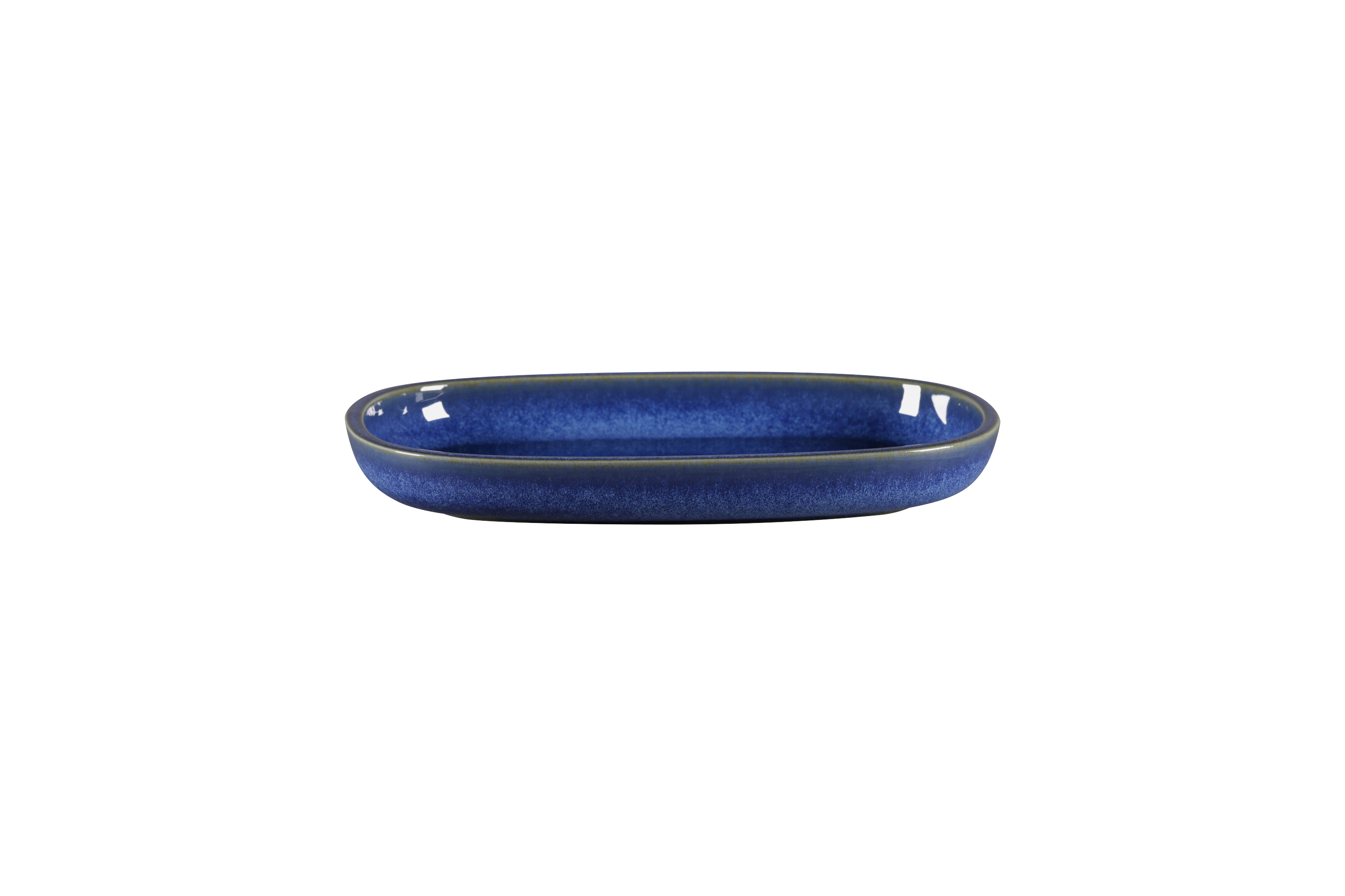 159236 Platte oval tief 22,5x15cm RAKSTONE EASE cobalt blue
