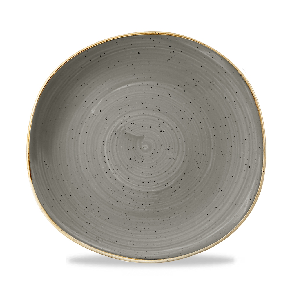 Teller flach Organic 26cm STONECAST peppercorn grey