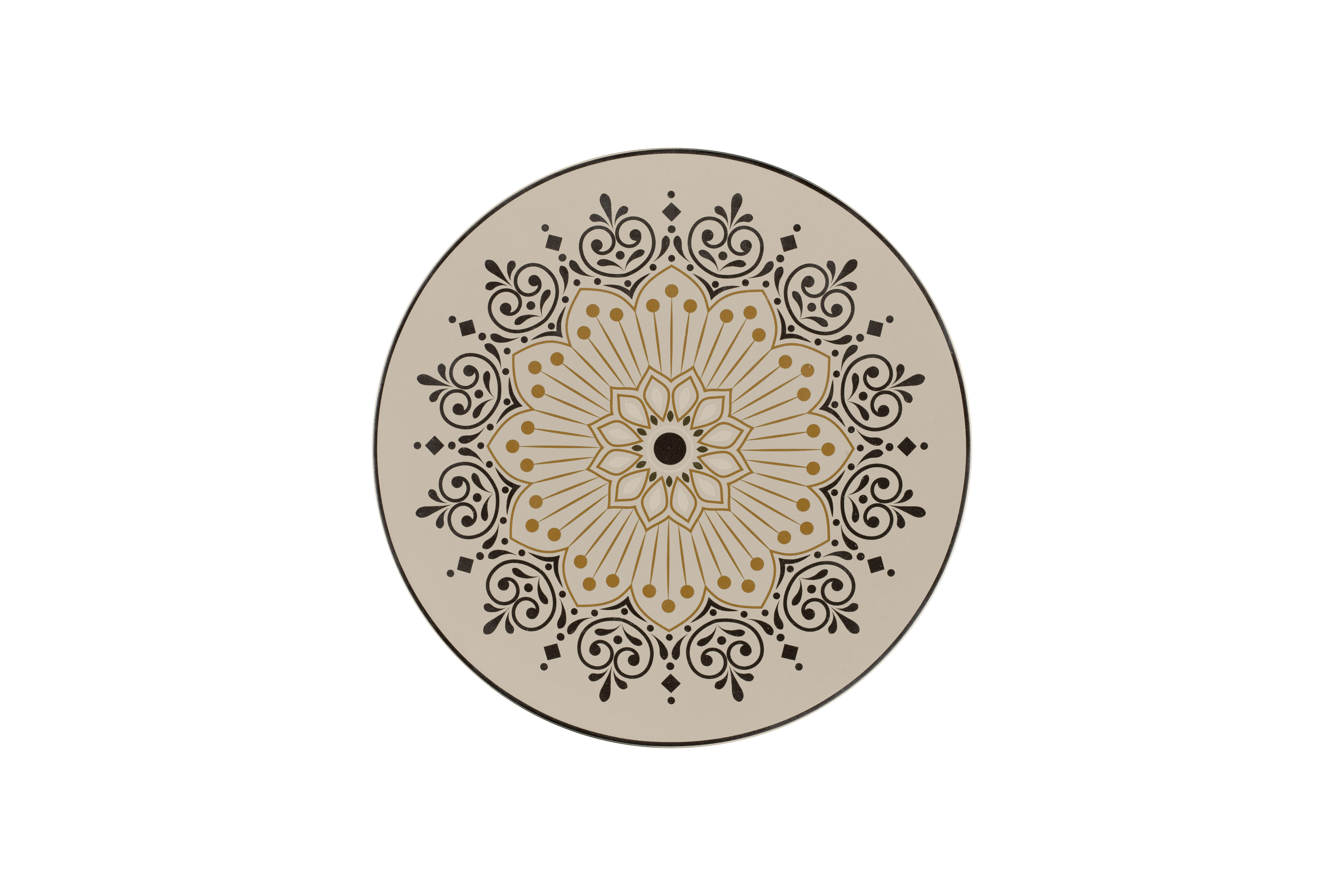 Teller flach Ø26,5cm H2cm ARGILA CARTAGENA decorated grey Teller flach Ø26,5cm H2cm ARGILA CARTAGENA decorated grey