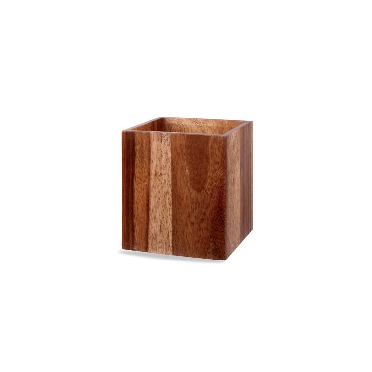 Holz-Box Holz eckig 18x18cm ACACIA WOOD