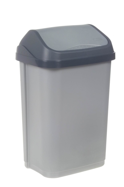 Eimer SWING BIN 25l silber PP