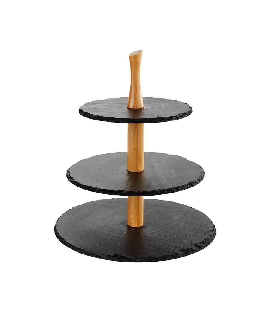 121134 Etagére 3-stufig D:30 / 25 / 20cm H:34cm