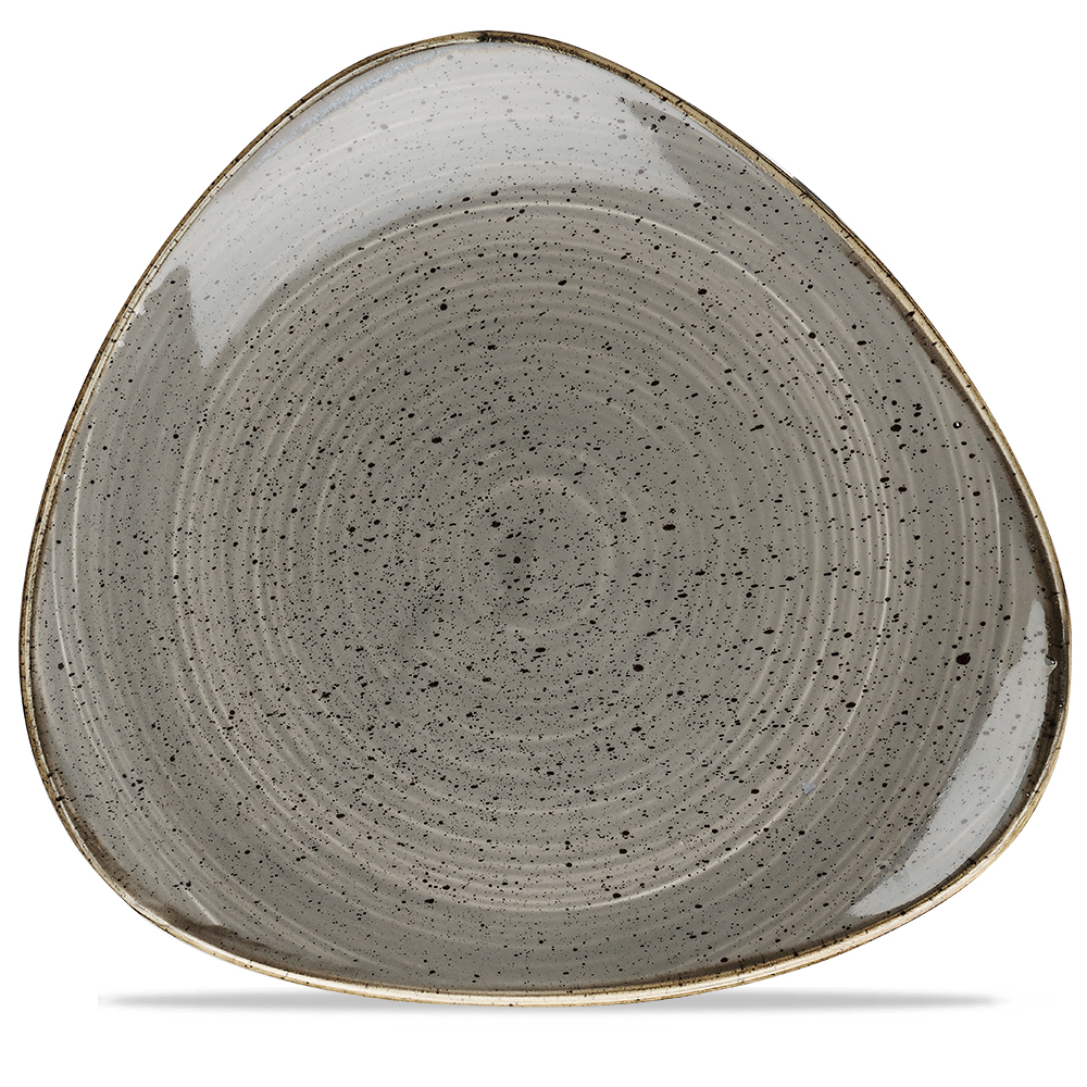 Teller flach dreieckig 31cm STONECAST peppercorn grey