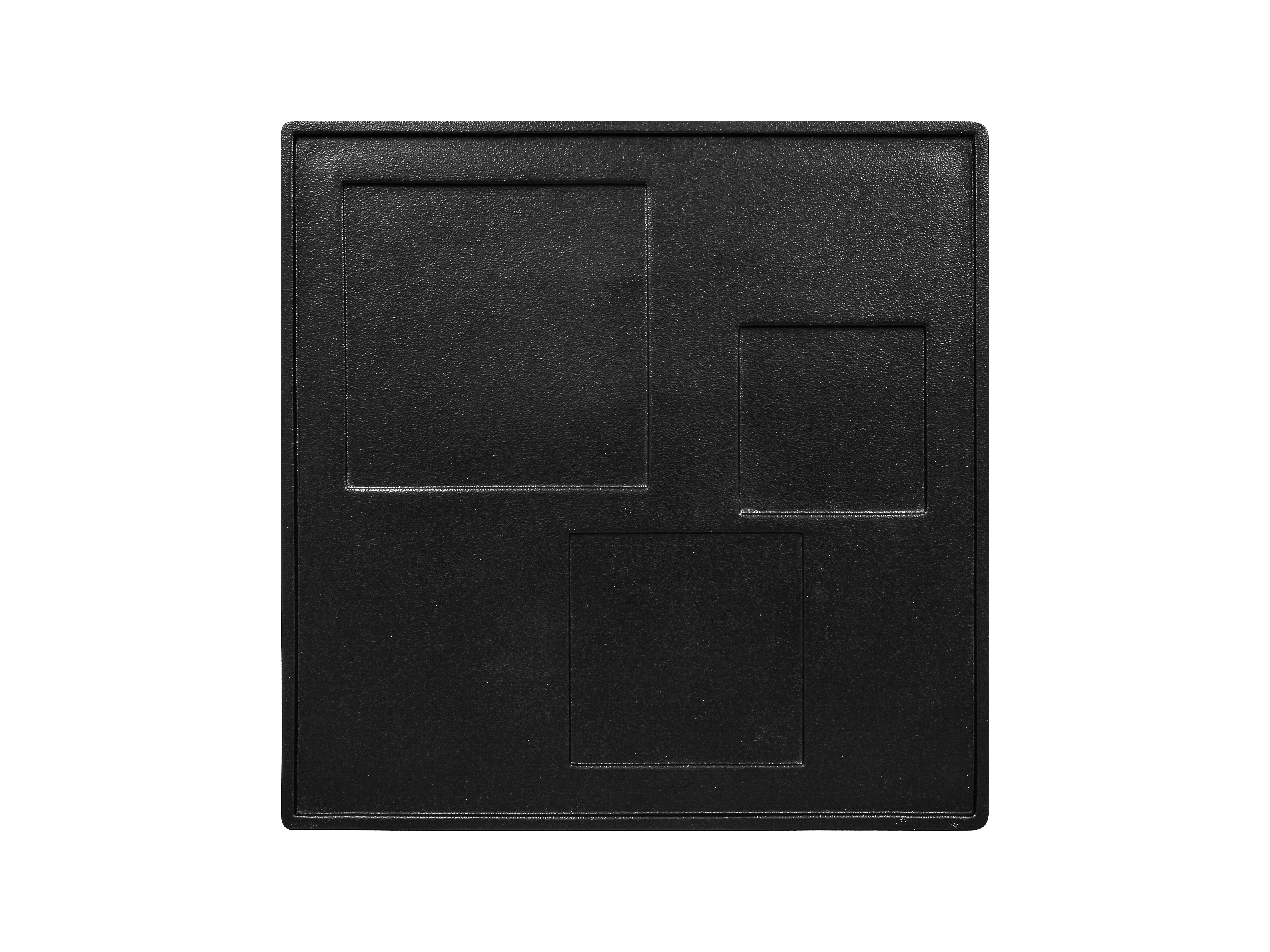 Platte quadratisch Unami 30x30cm EPIC SENSATION schwarz