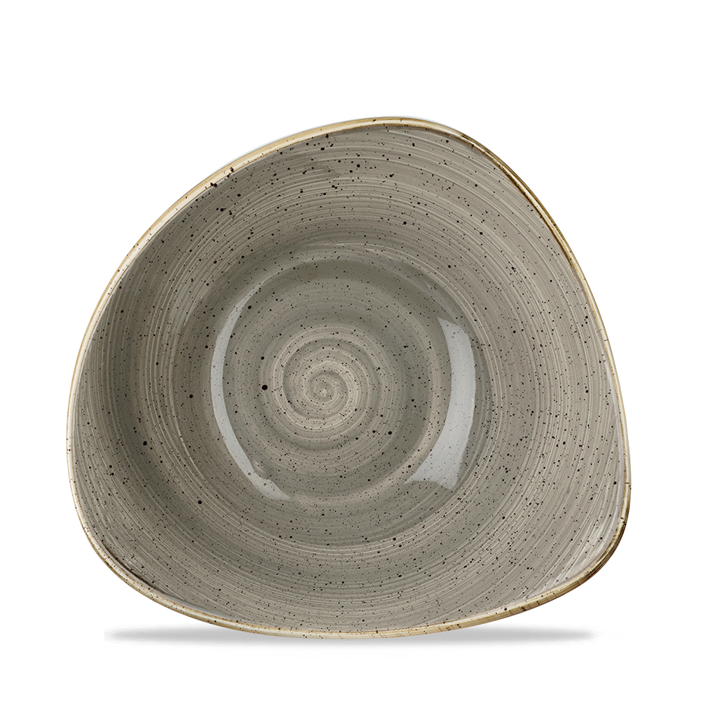 Schale dreieckig 23,5cm STONECAST peppercorn grey