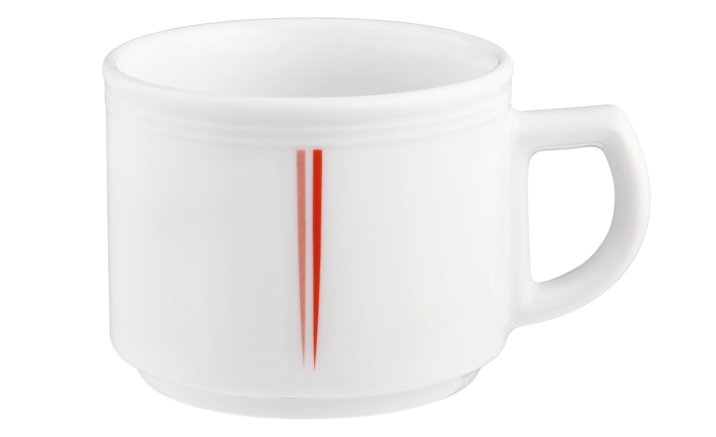 Kaffeetasse rund mit Relief 1 0,18l VITALIS hellrote lanzen Kaffeetasse rund mit Relief 1 0,18l VITALIS hellrote lanzen