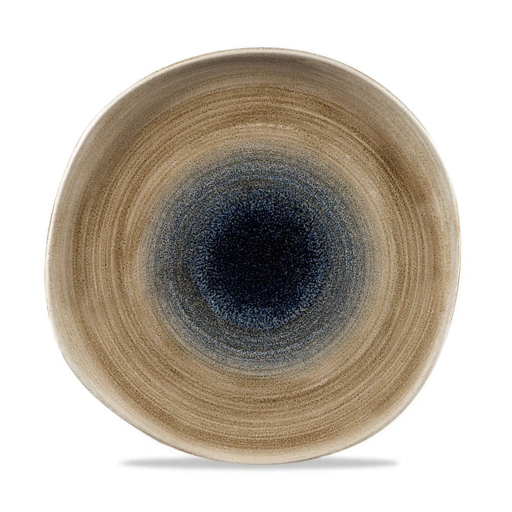 155371 Teller flach Organic 26,4cm STONECAST AQUEOUS bayou