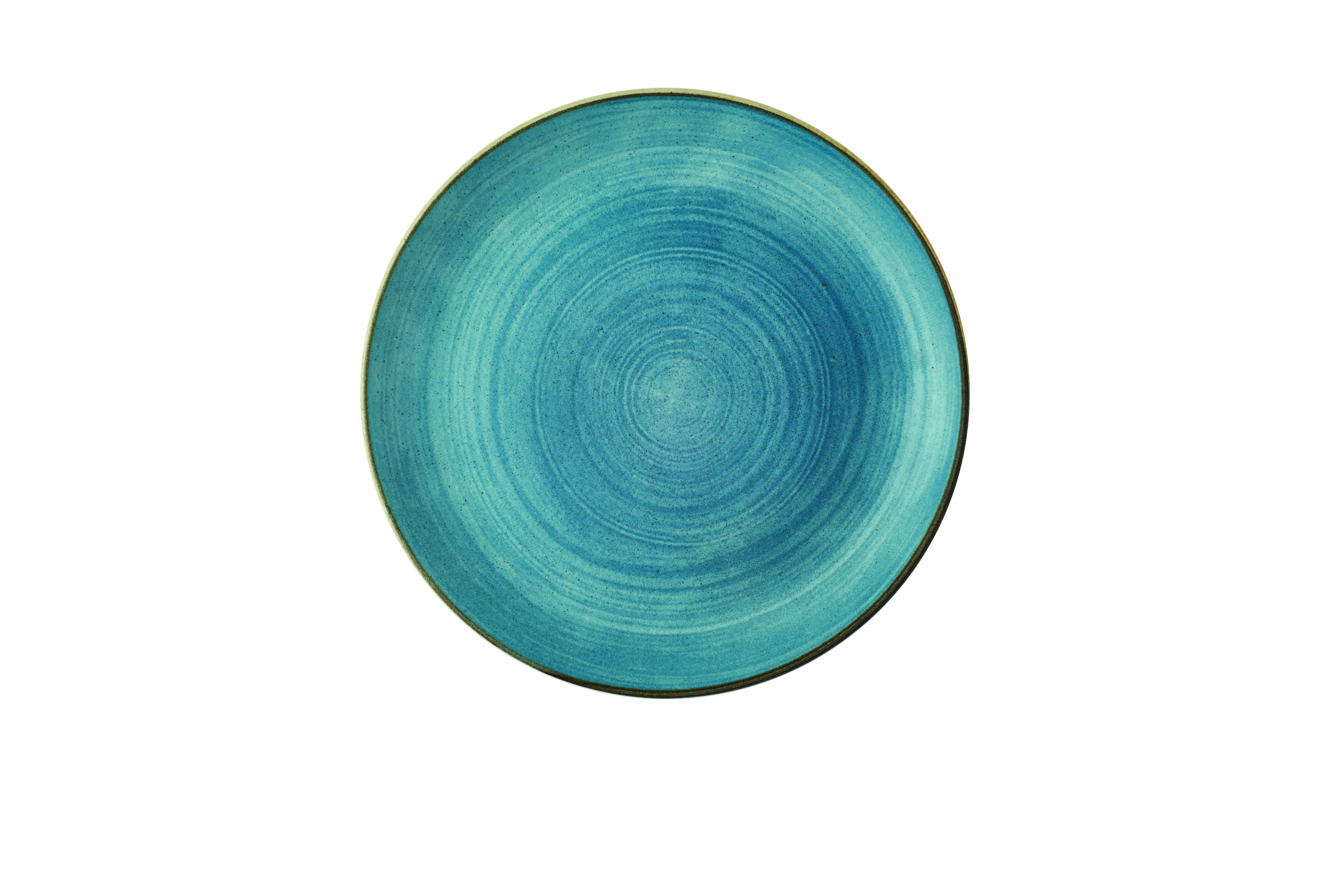 Teller flach coup 28,8cm STONECAST RAW teal