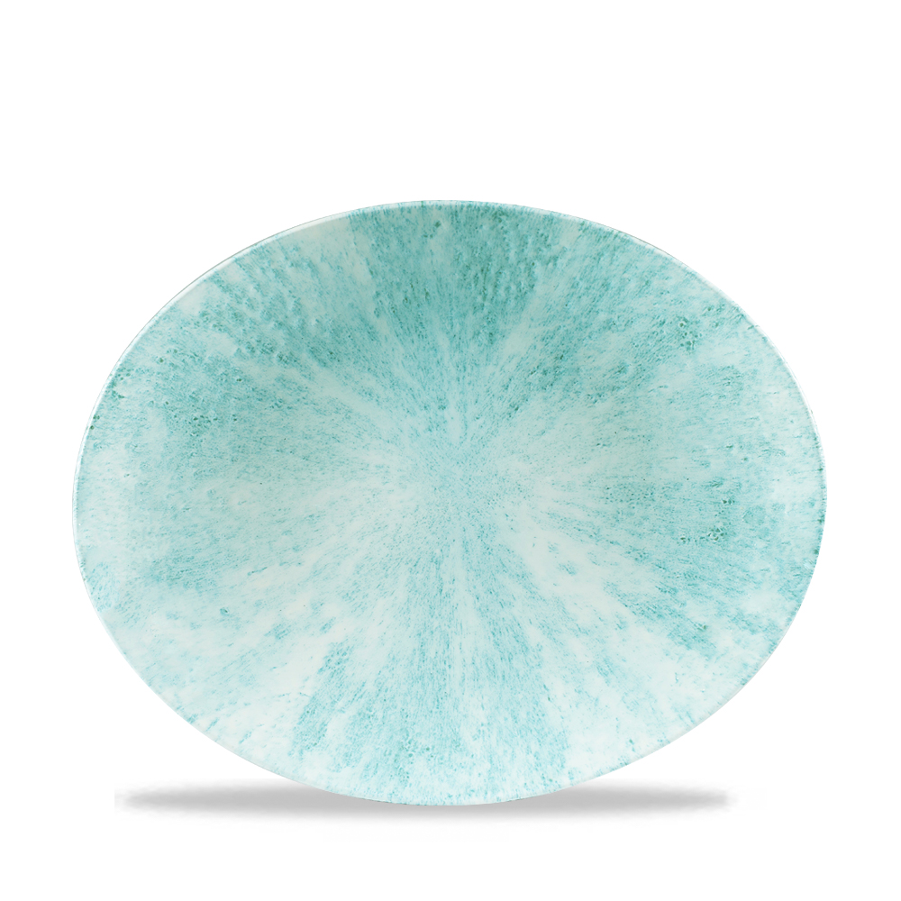 Platte oval 26,5cm STONE Aquamarine