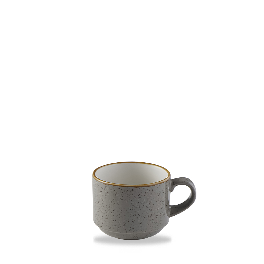 155276 Kaffeetasse stapelbar 220ml STONECAST Peppercorn Grey