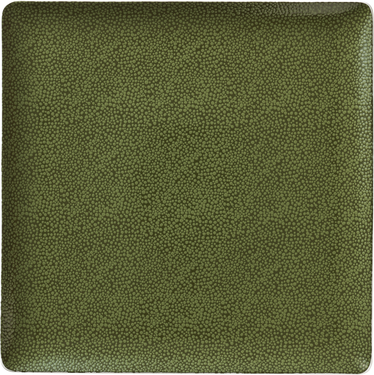 Teller flach quadratisch coup 27x27cm PURITY PEARLS GREENS