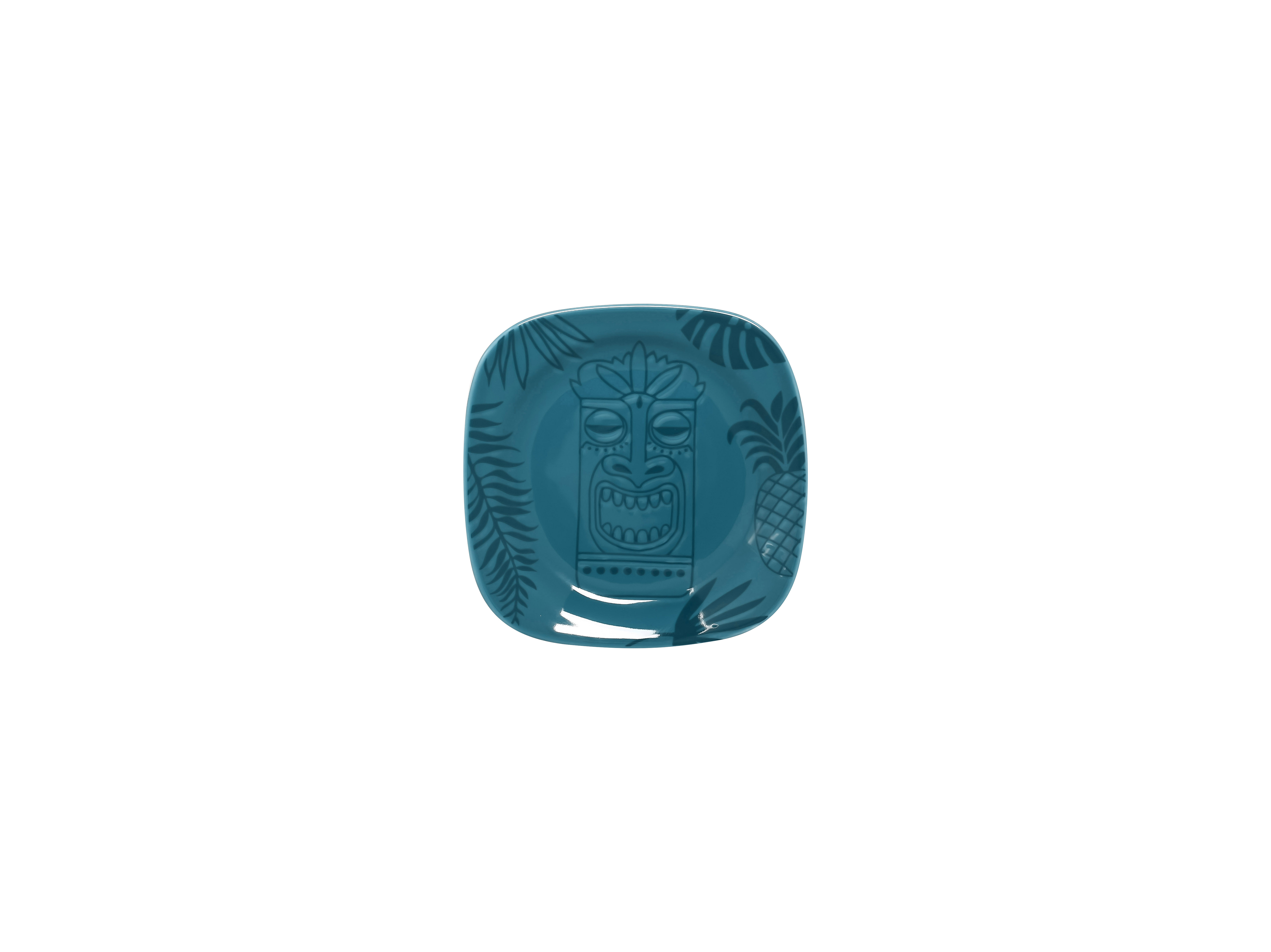 Teller quadratisch 14x14cm AZTEK turquoise