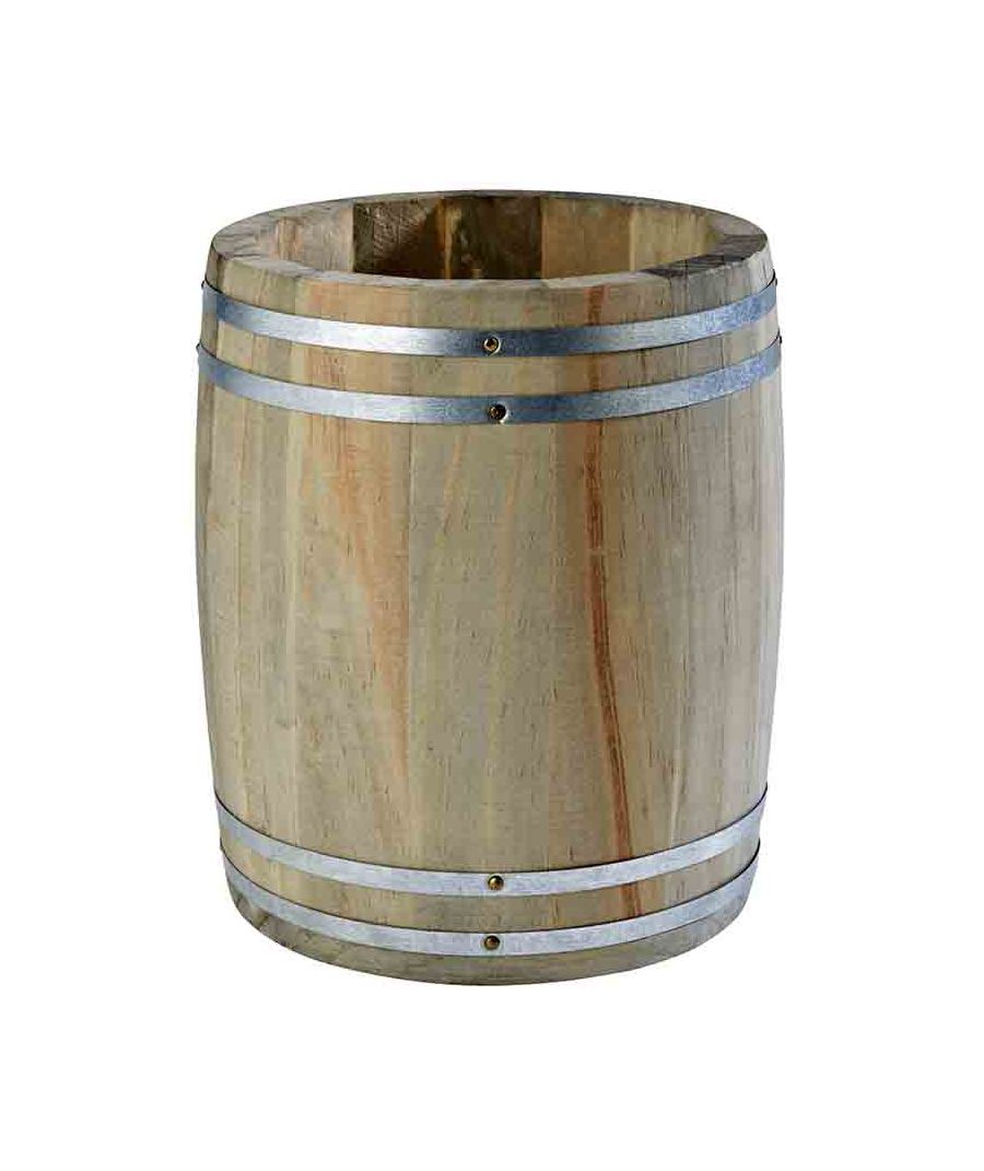 122160 Besteckbehälter Holzfass Ø 11,5cm H: 14cm