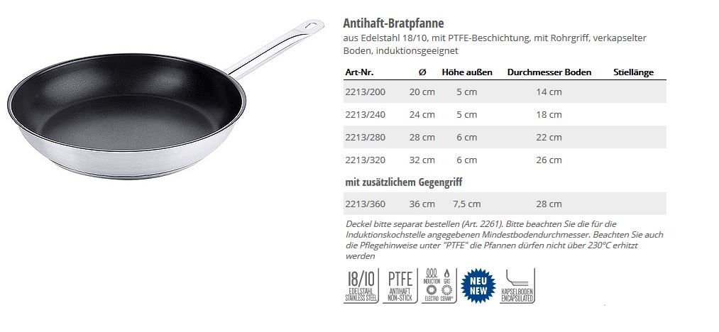 Bratpfanne 28 cm Antihaft