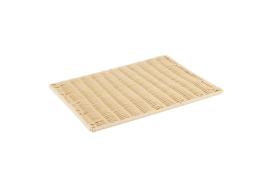 Auslage Tablett flach 40x30cm H:1cm PROFI LINE beige