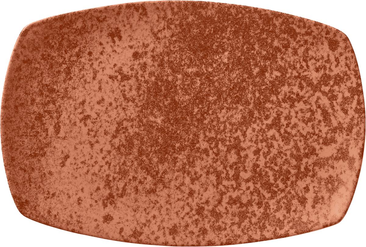 Platte rechteckig coup 14x9cm SANDSTONE ORANGE
