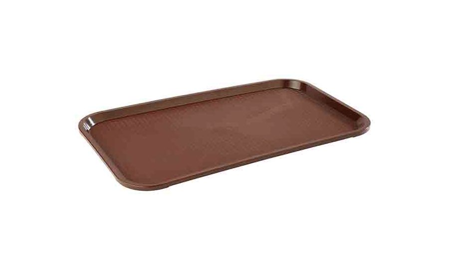 Tablett GN 1/1 53x32,5cm H:2cm FAST FOOD braun