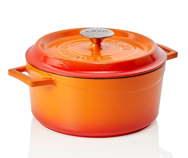Bräter mit Deckel Ø 25cm H 11,5cm LAVA orange Bräter mit Deckel Ø 25cm H 11,5cm LAVA orange