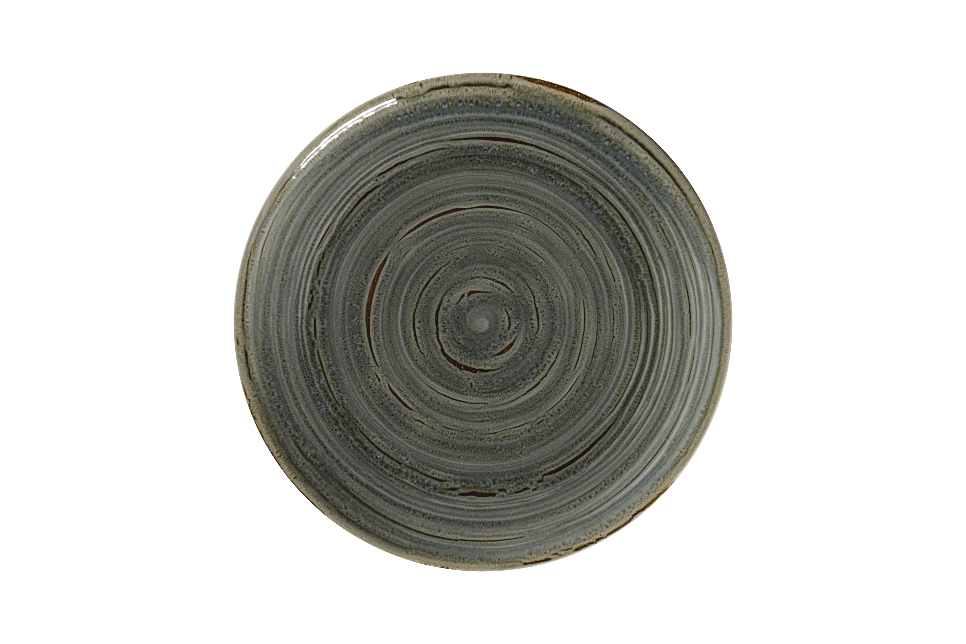 159528 Teller coup 28cm RAKSTONE SPOT peridot green