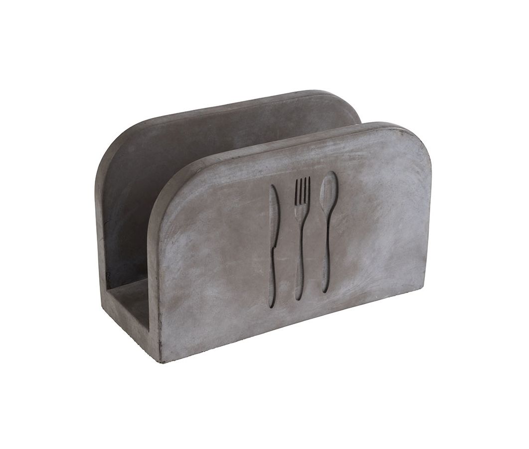 140519 Serviettenhalter 16 x 7,5 cm, H: 10 cm ELEMENT Beton