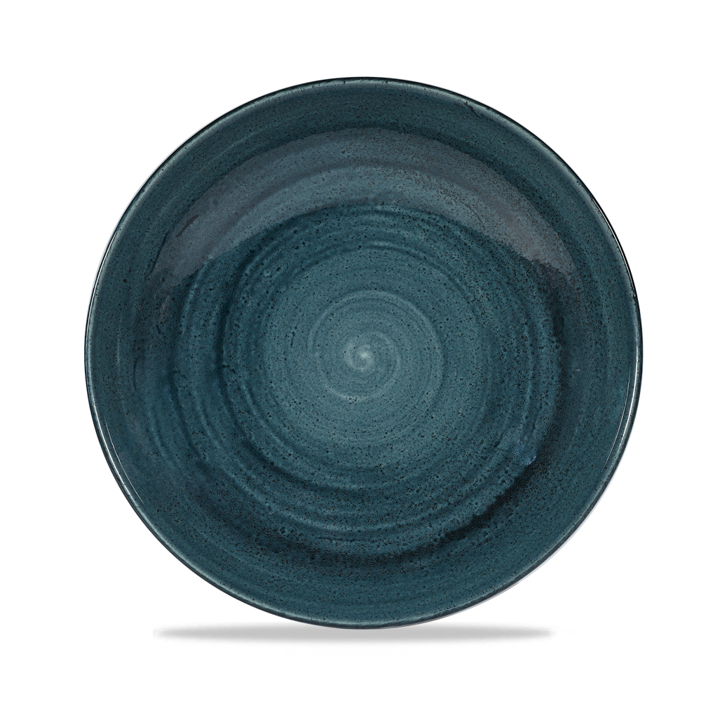 Teller tief coup 24,8cm 1136ml STONECAST PATINA rustic teal