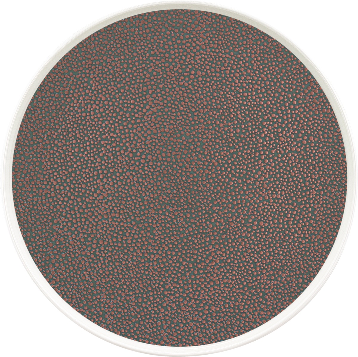 Teller flach rund coup 25cm PURITY PEARLS METALLIC copper Teller flach rund coup 25cm PURITY PEARLS METALLIC copper