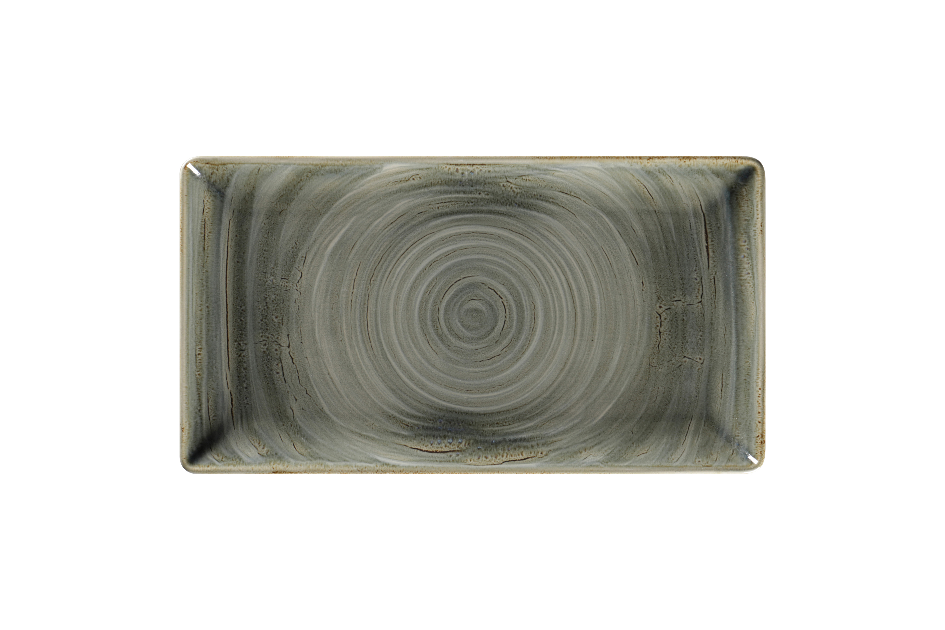 159541 Teller rechteckig 33,5x18,1cm RAKSTONE SPOT peridot green