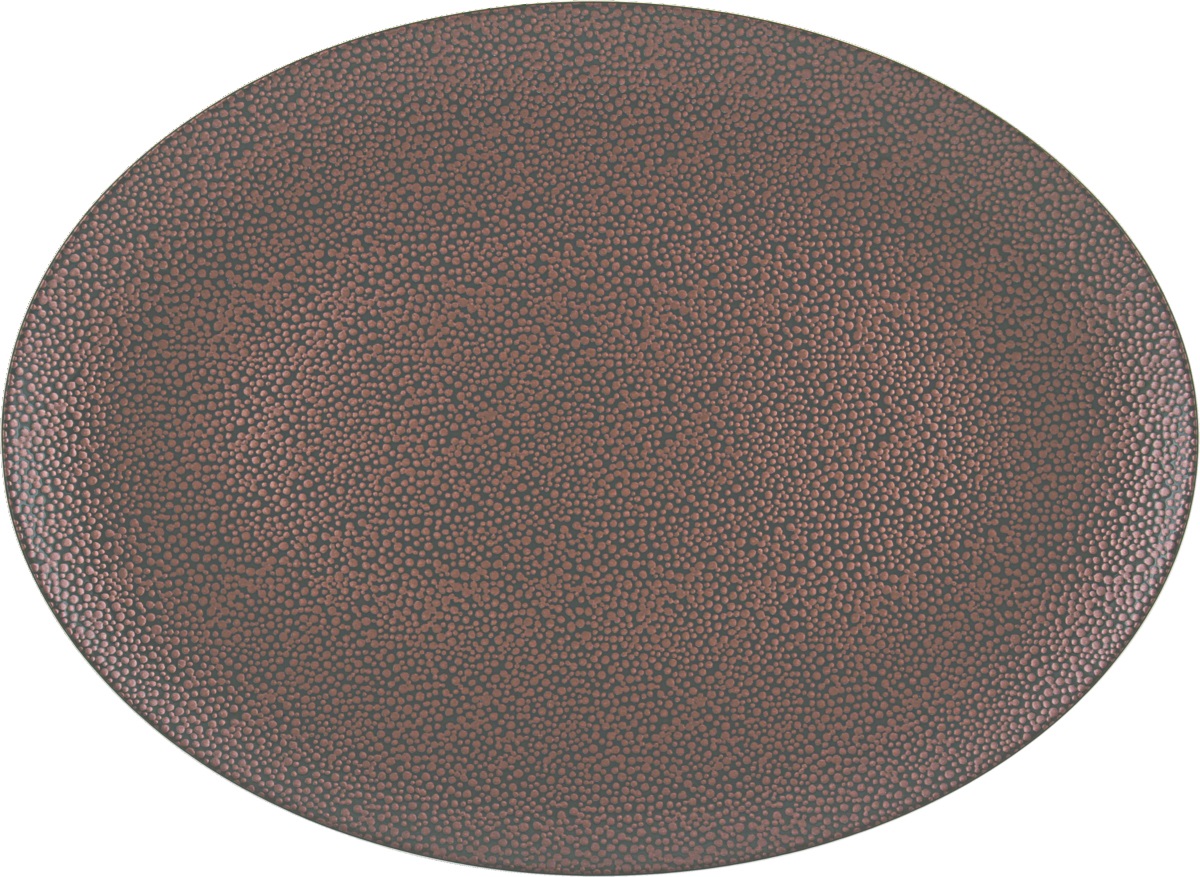 Platte oval coup 33x24cm PURITY PEARLS METALLIC copper Platte oval coup 33x24cm PURITY PEARLS METALLIC copper