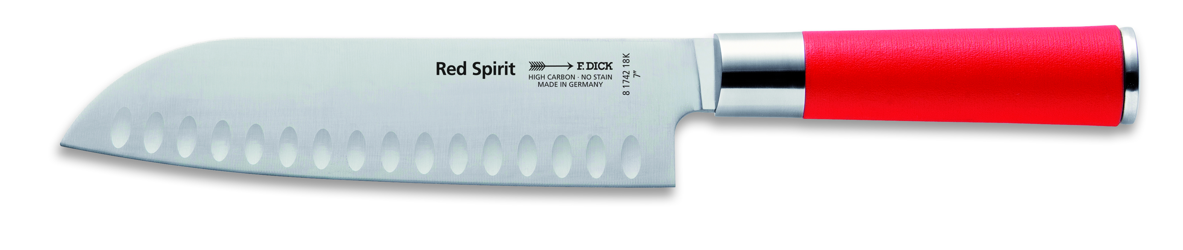 03803 Kochmesser 18cm SANTOKU DICK RED SPIRIT