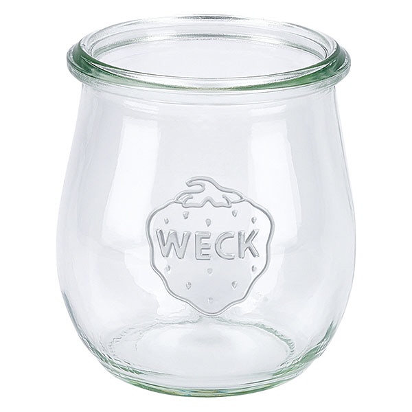 161956 12 Stück Einweckglas 220ml ohne Deckel Tulpe WECK