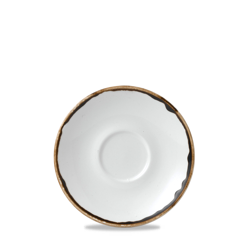 151474 Cappuccinotasse Untertasse 15,6cm HARVEST natural