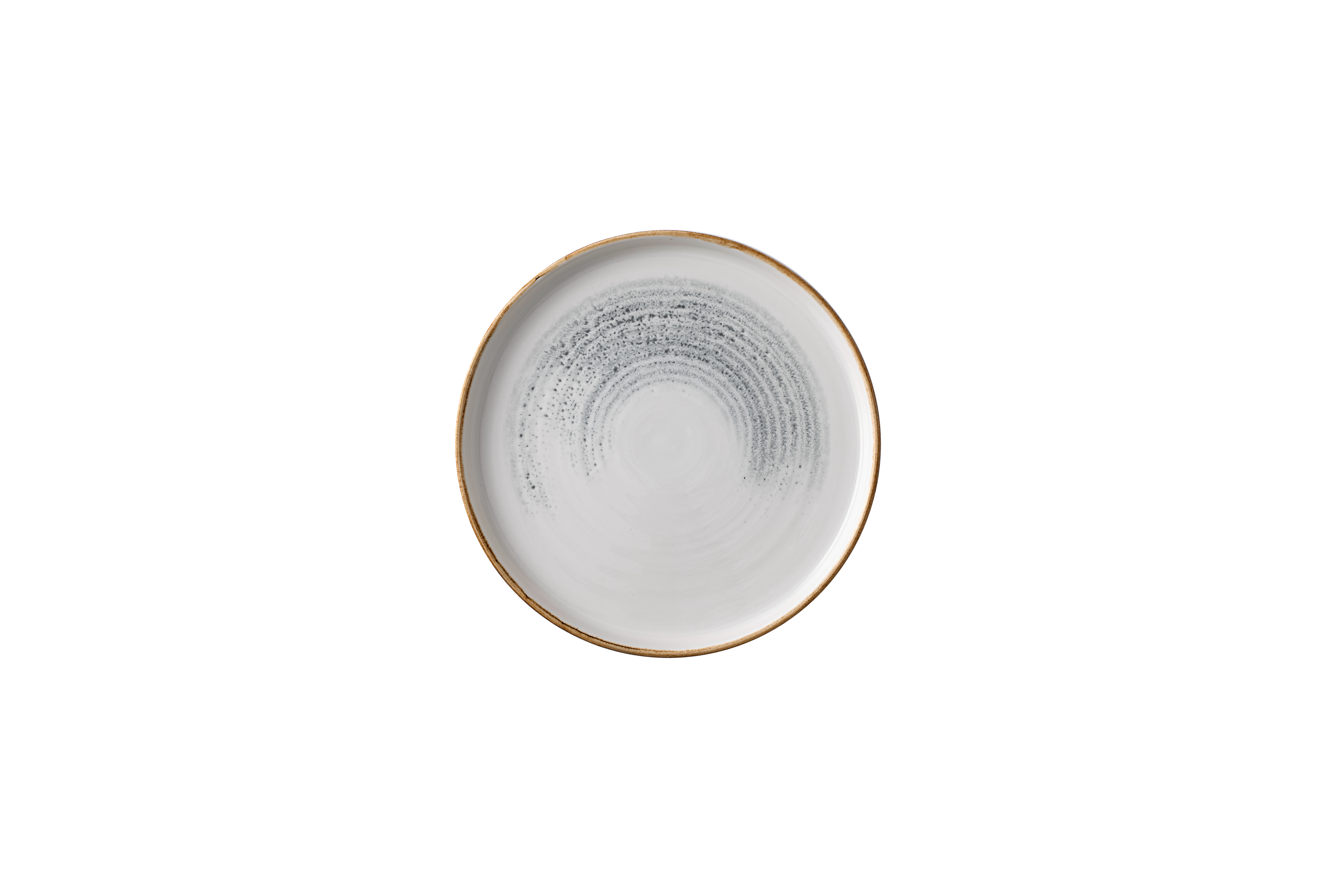 Teller flach walled 21cm HOMESPUN jasper grey