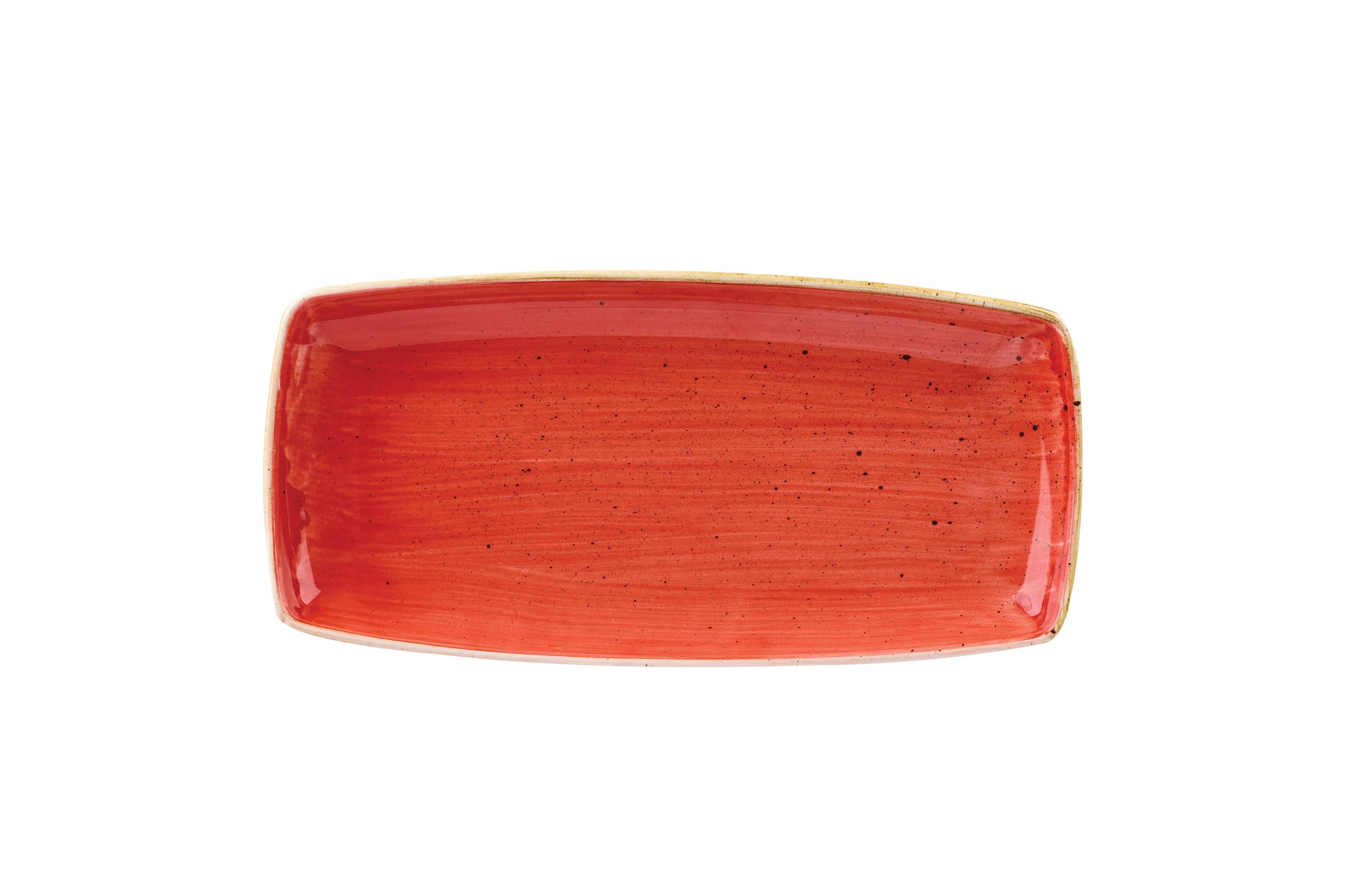 43745 Platte eckig 35x18,5cm STONECAST berry red